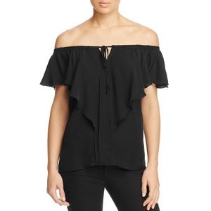 Kobi Halperin Womens Venetta Silk Off-The-Shoulder